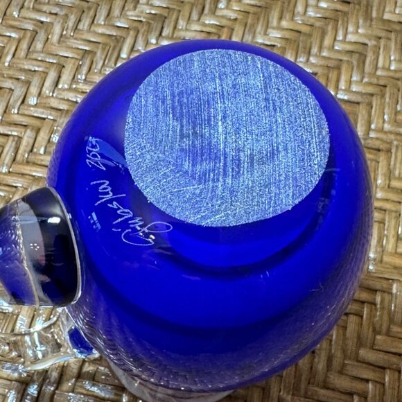 Art Glass Handcrafted Glass Pitcher By Josh Klein 2021 Artist Signed - Picture 5 of 7